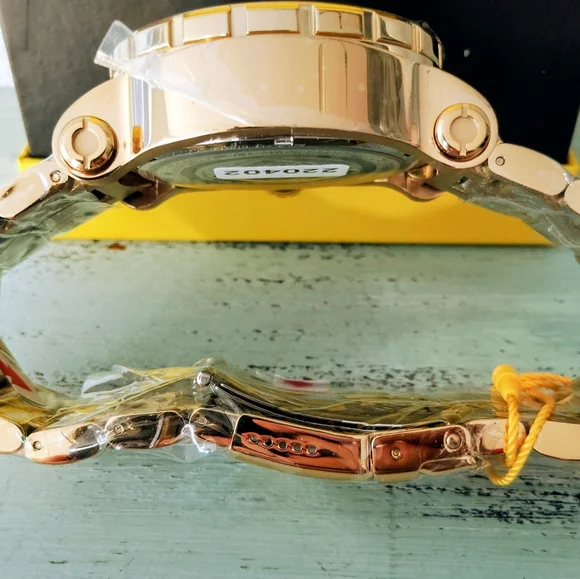 Invicta Coalition Forces Night Hawk Gold Chronograph Watch - Picture 7 of 8